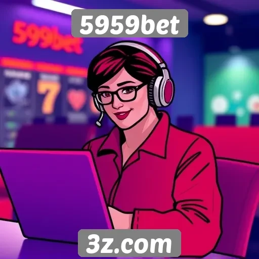 Desempenho de atendimento ao cliente no site 5959bet